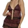 Bebe Open Front Babydoll And Shorts