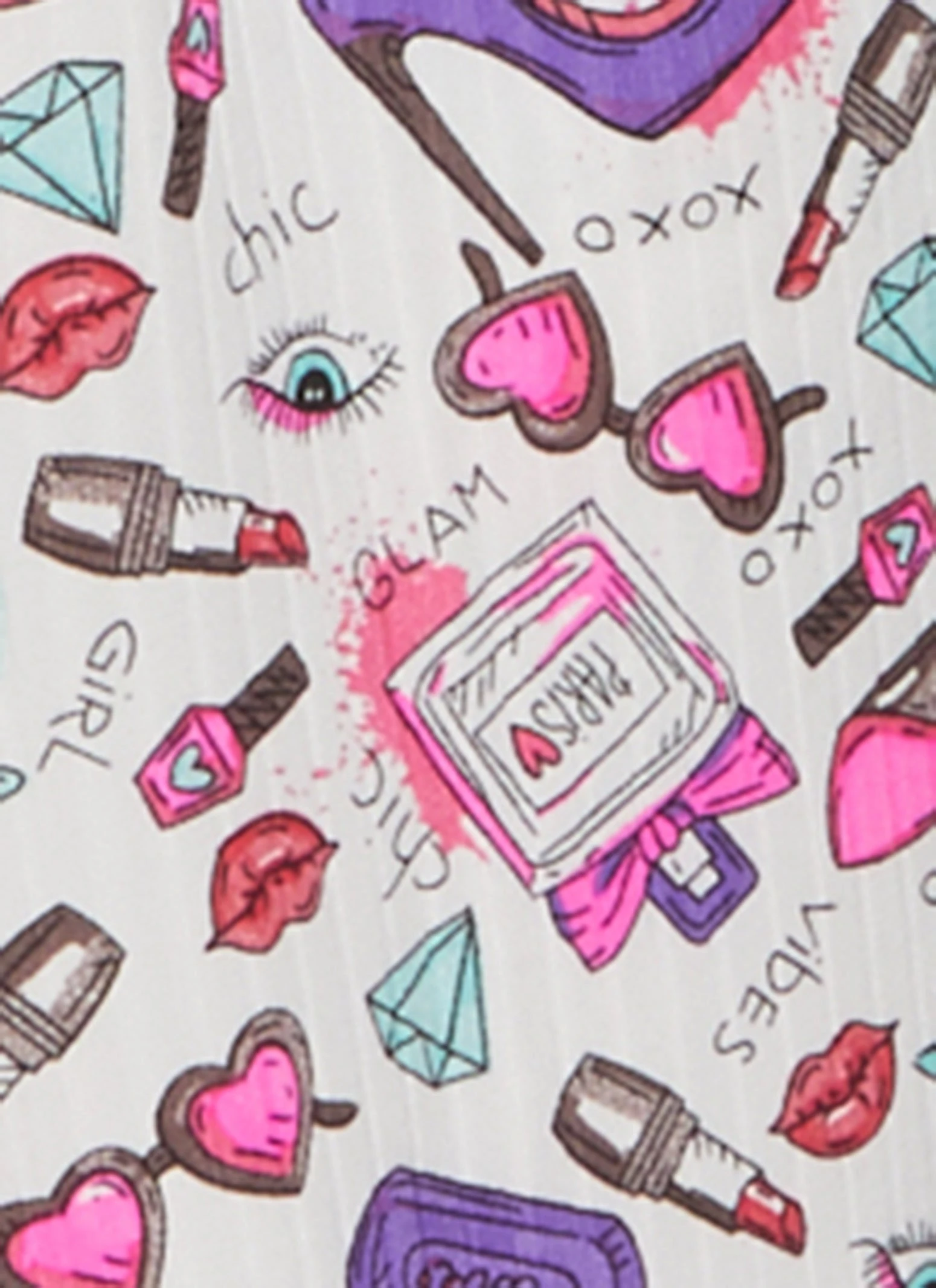 Glam Vibes Print Nightgown With Robe - Image 4