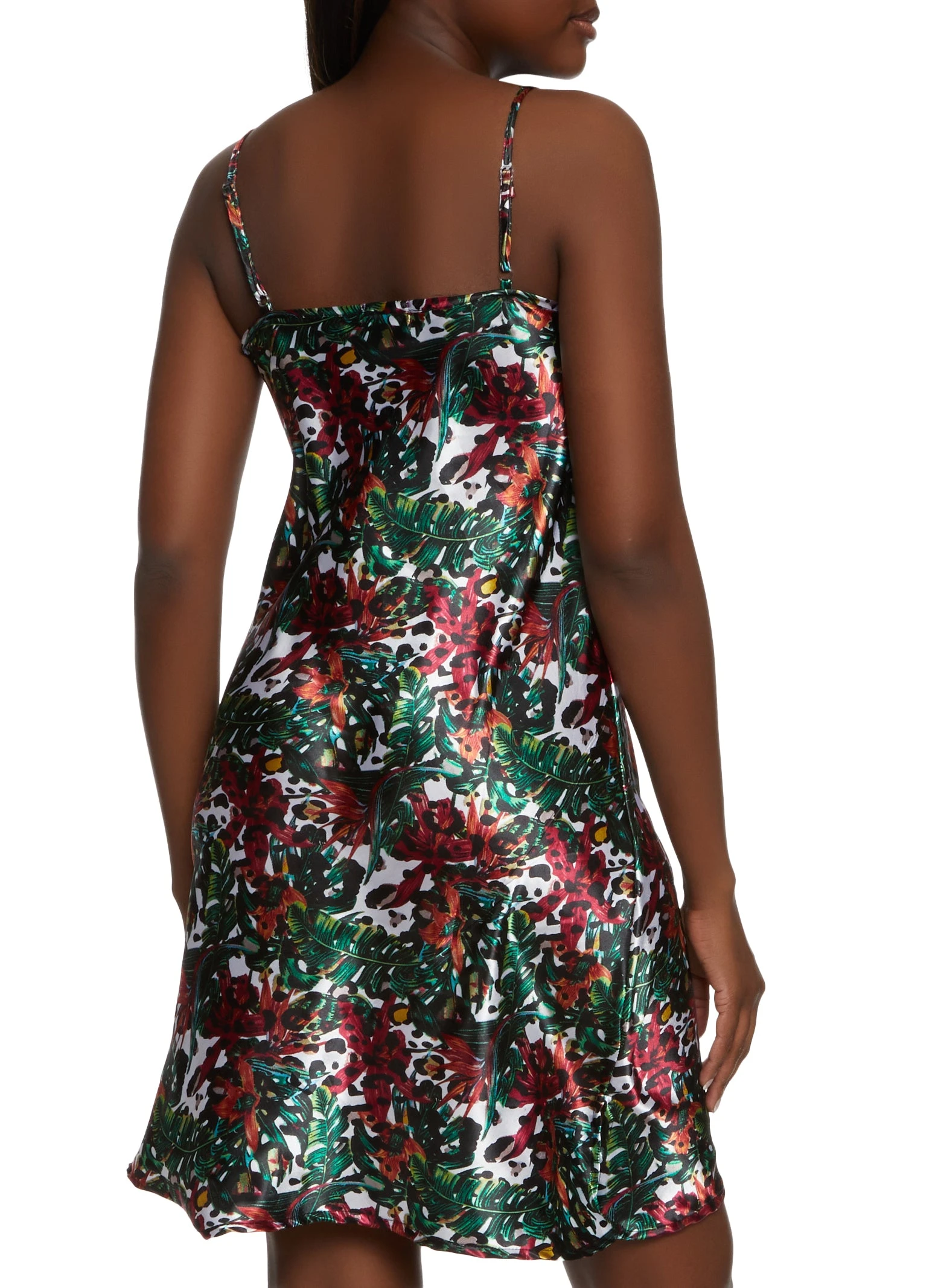 Satin Patterned Chemise - Image 2