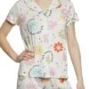 Daisy Print Pajama Shirt And Shorts