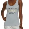 Foil Not A Morning Person Graphic Pajama Tank Top And Shorts