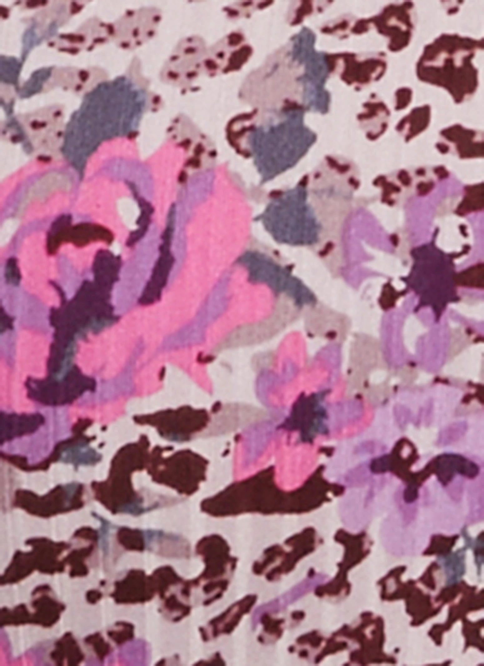 Animal Floral Print Pajama Top And Shorts - Image 3