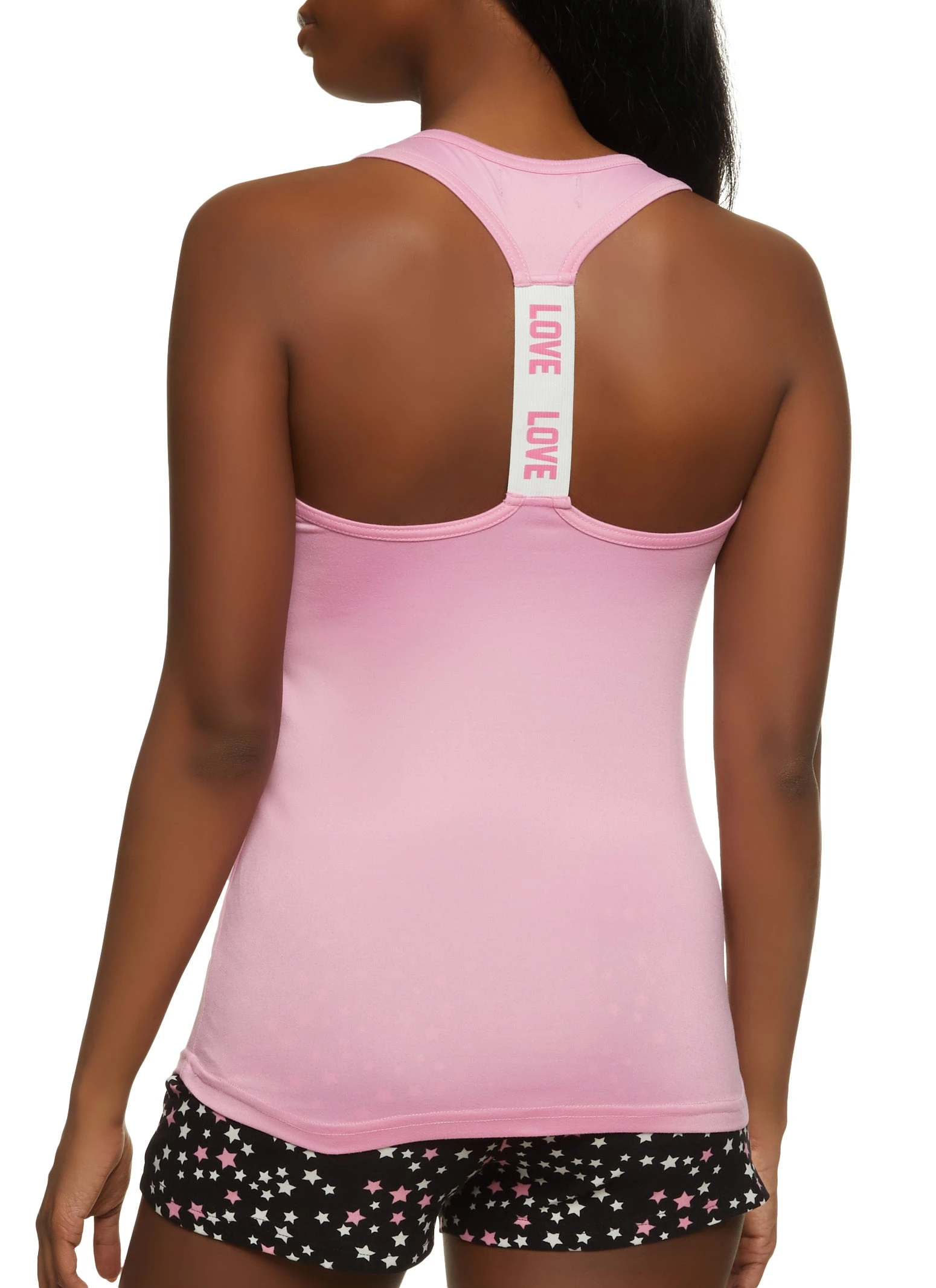 Dream Big Sparkle More Pajama Tank Top And Shorts - Image 2