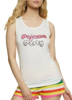 Pajama Party Tank Top And Shorts