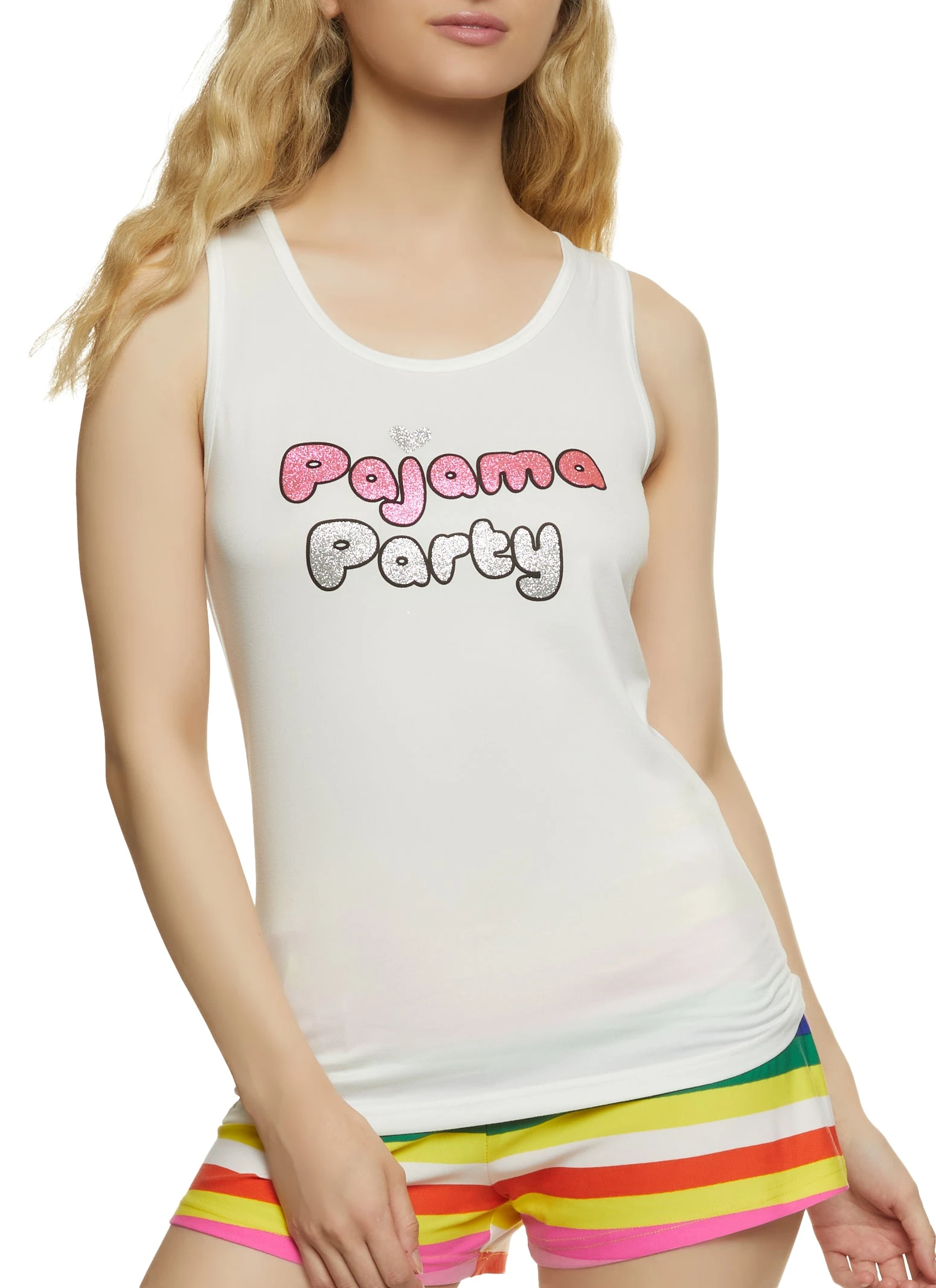 Pajama Party Tank Top And Shorts
