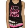 I Heart Sleepovers Pajama Tank Top And Shorts