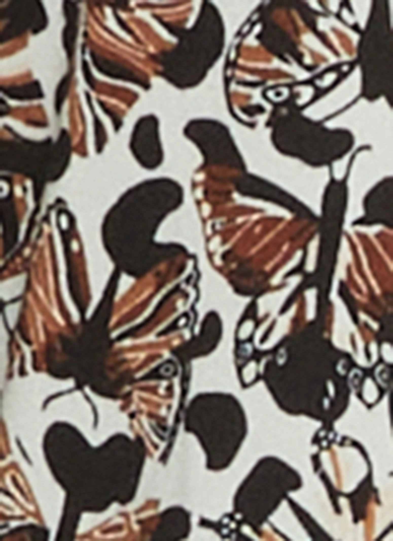 Butterfly Print Pajama Shirt And Shorts - Image 3