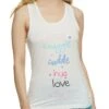Kiss Snuggle Cuddle Pajama Tank Top And Shorts