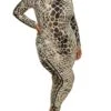Plus Size Giraffe Print Pajama Top And Pants Set