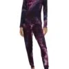Tie Dye Long Sleeve Pajama Top And Pants Set