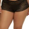 Plus Size Criss Cross V Back Lace Panty
