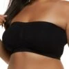 Plus Size Solid Seamless Bandeau Bra