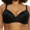 Plus Size Lace Scalloped Plunge Bra