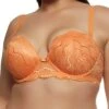 Plus Size Lace Detail Patterned Balconette Bra | Converts To Strapless