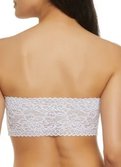 Floral Lace Back Bandeau Bra