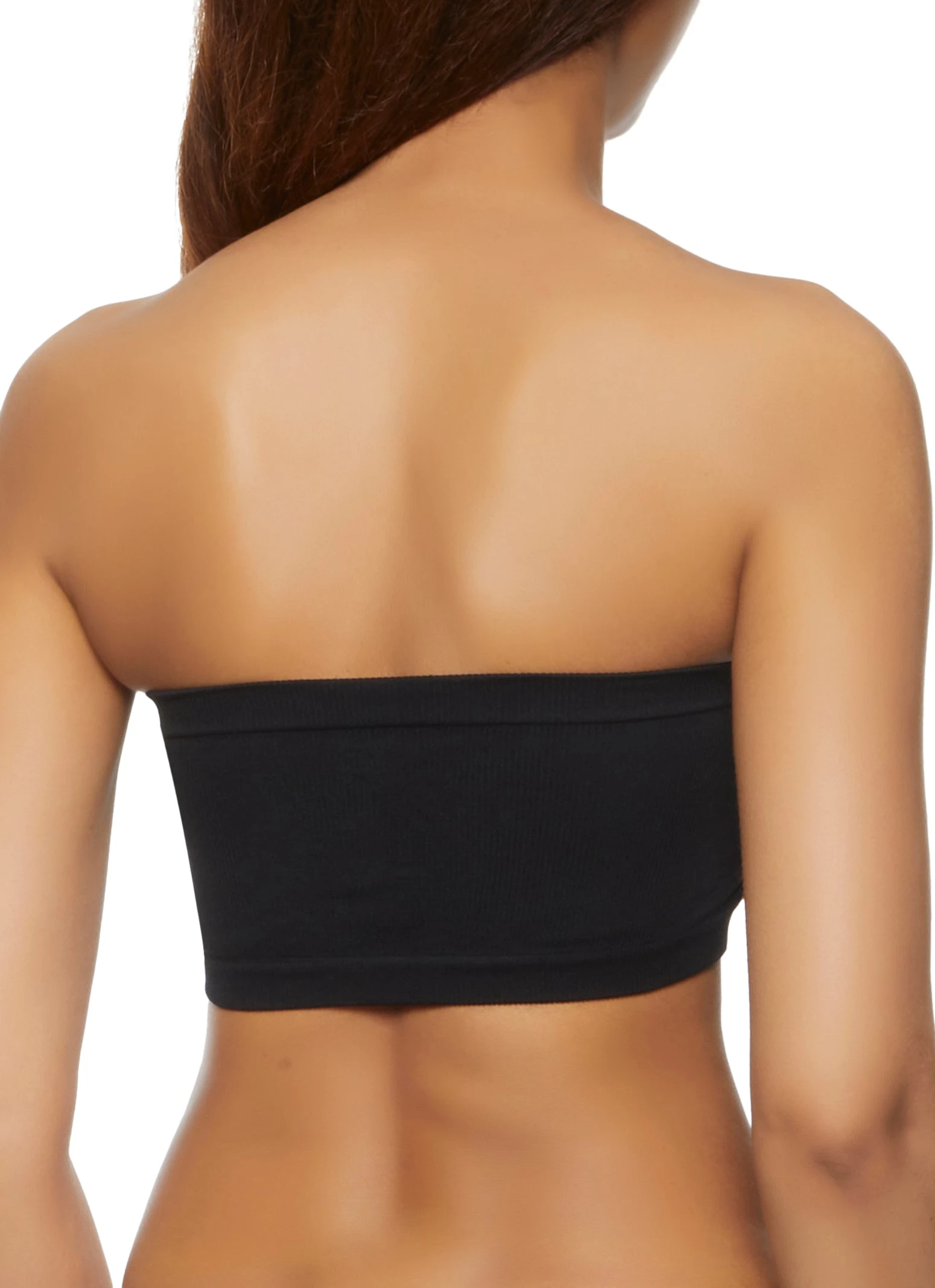 Rib Knit Bandeau Bra - Image 2