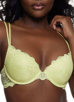 Double Strap Caged Back Plunge Bra