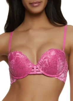 Caged Floral Lace Balconette Bra | Converts To Strapless