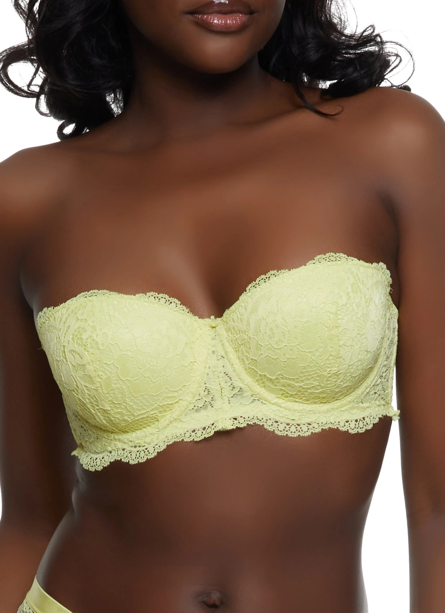 Scalloped Lace Balconette Bra | Converts To Strapless - Image 3