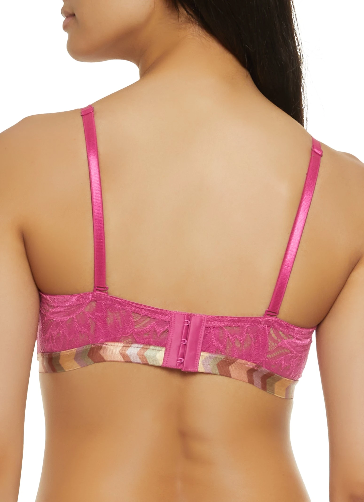 Patterned Trim Lace Balconette Bra | Converts To Strapless - Image 5