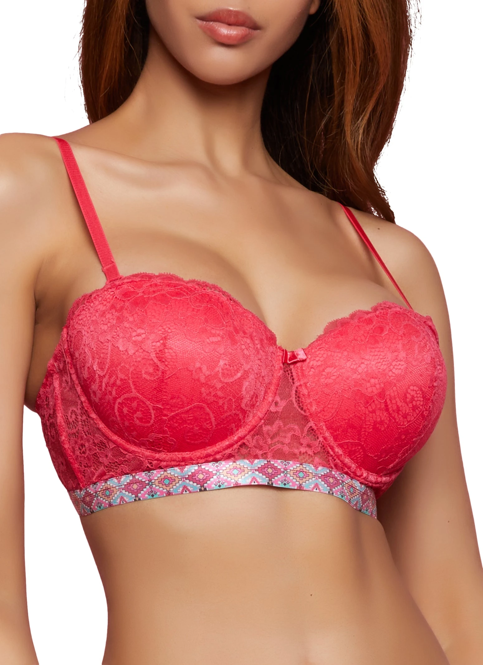 Aztec Band Balconette Bra | Converts To Strapless