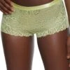 Flower Lace Caged V Back Boyshort Panty