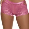 Floral Lace Ribbon Trim Boyshort Panty