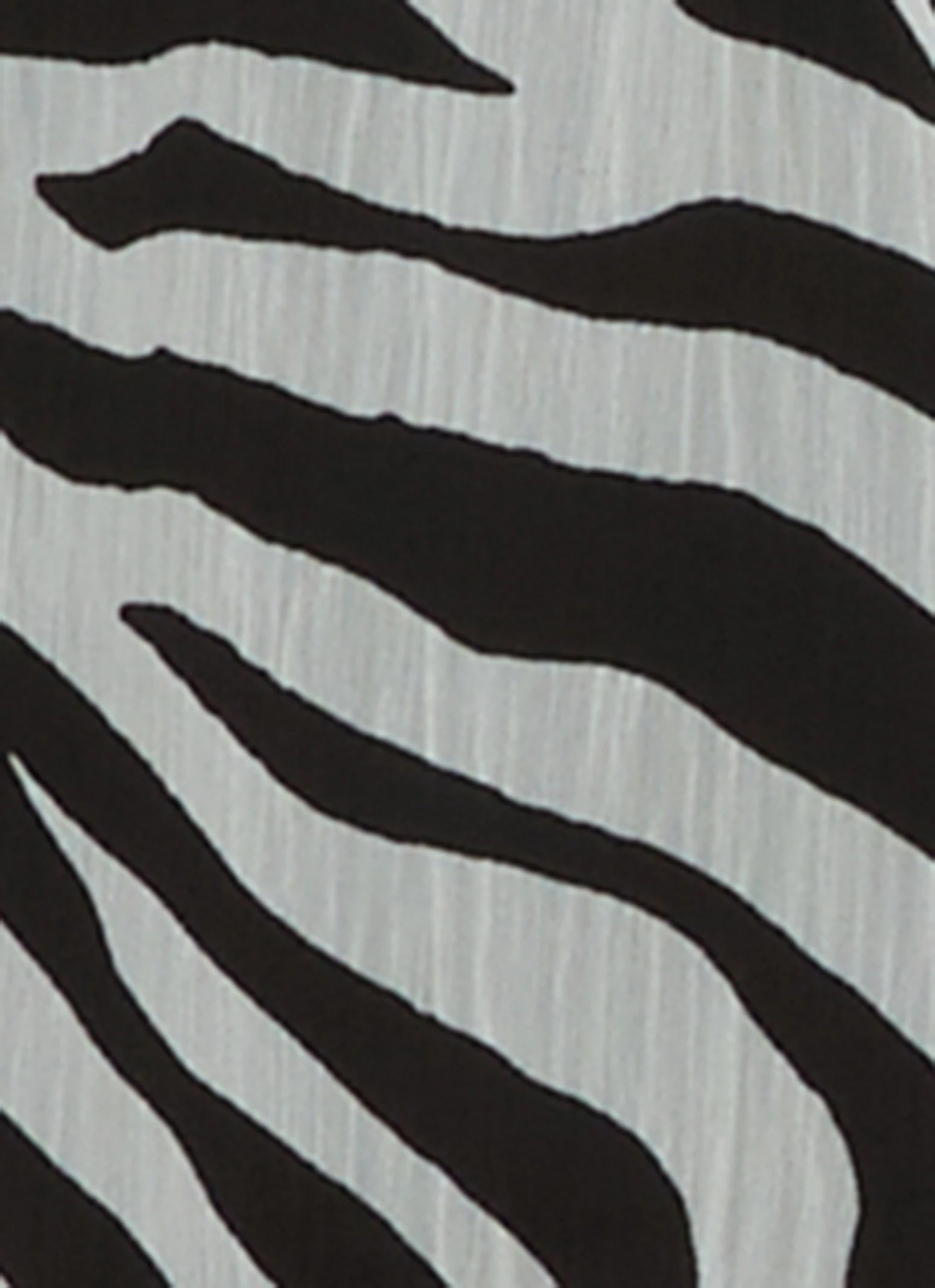 Zebra Print Mock Neck Blouse - Image 3