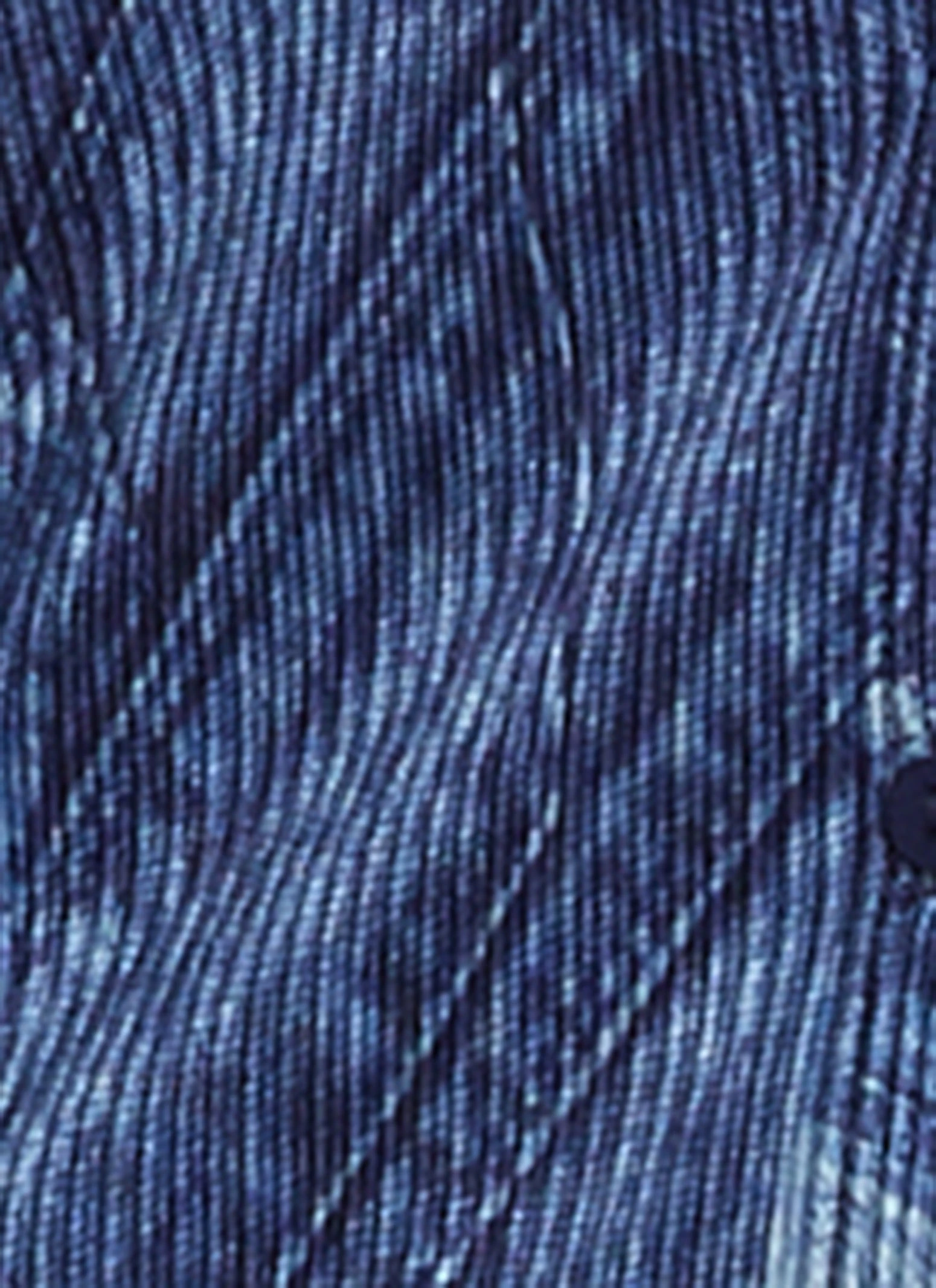 Patterned Pleated Button Down Shirt - Image 3