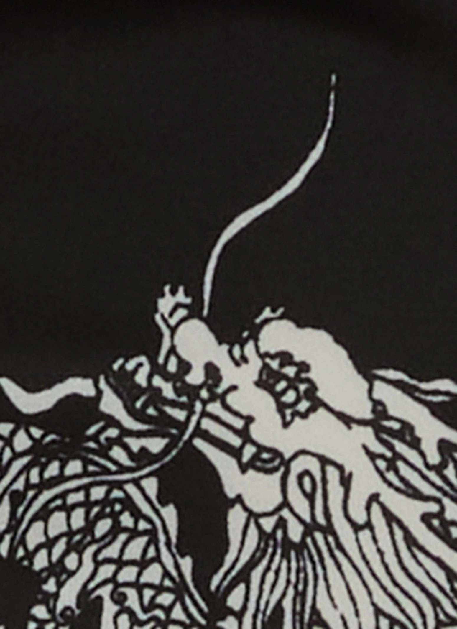 Chinese Dragon Print Chain Detail Mini Skirt - Image 4