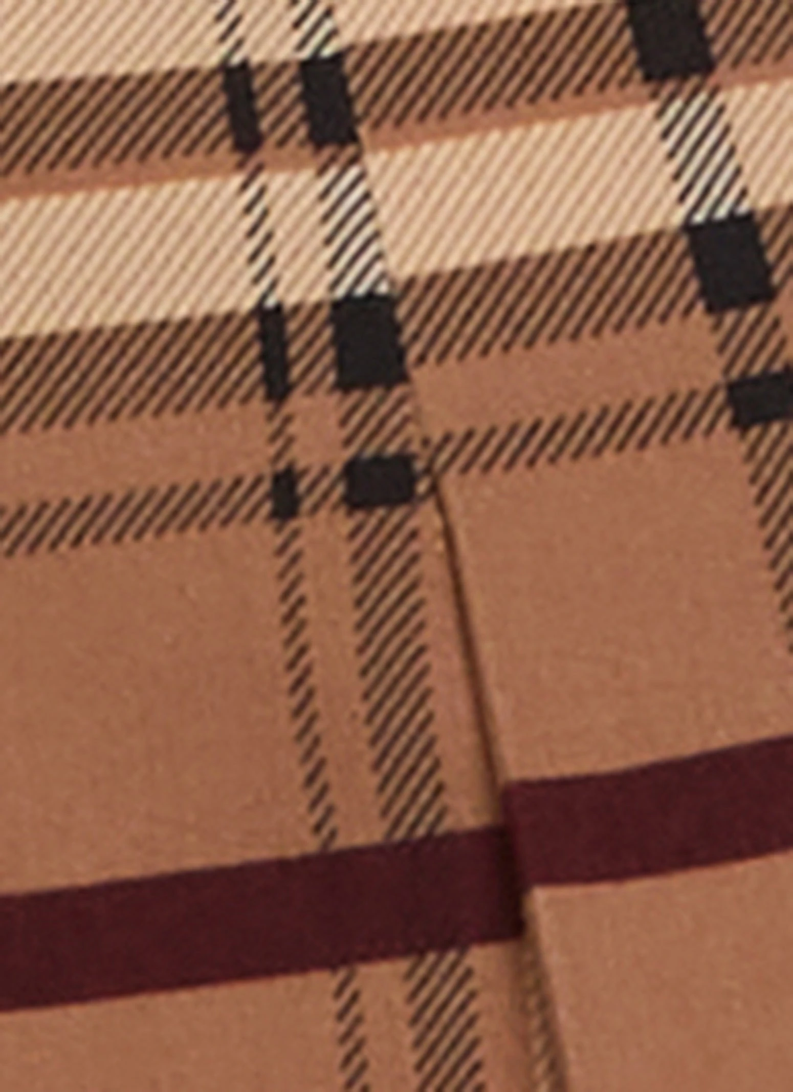 Plaid Belted Front Pleated Mini Skirt - Image 4