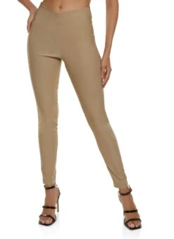 Hyper Stretch Pull On Skinny Leg Pants
