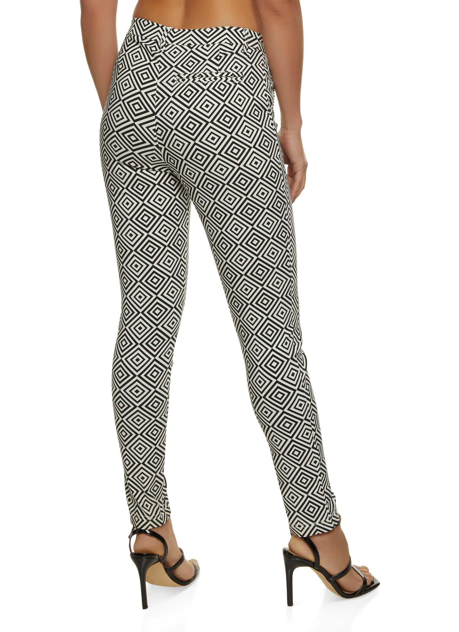 Printed Hyper Stretch Pull On Dress Pants - Image 2