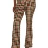 Plaid Flare Dress Pants
