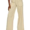 Linen Drawstring High Waist Wide Leg Pants