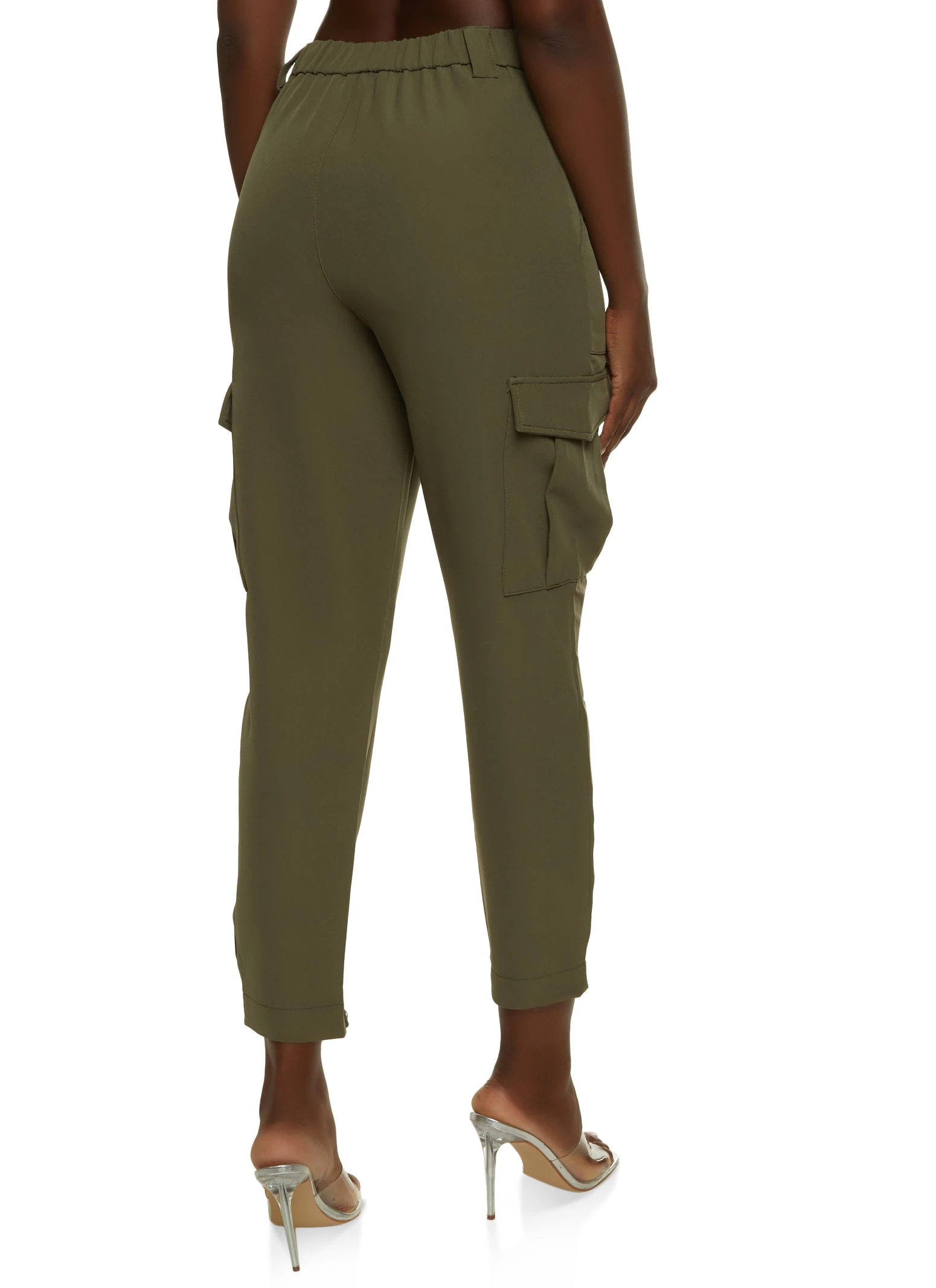 Tabbed Cuff Cargo Pocket Pants - Image 3