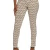 Geometric Print Skinny Dress Pants