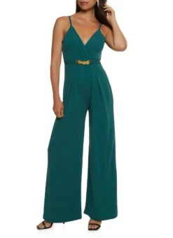 Chain Detail Wide Leg Cami Jumpsuit