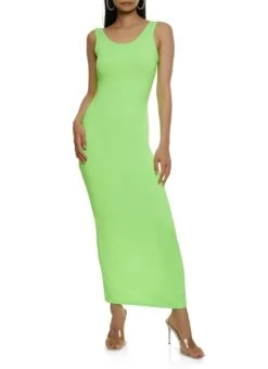 Scoop Back Tank Maxi Dress