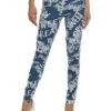 Printed Zip Front High Waist Pants