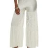 Plisse Tiered Palazzo Pants
