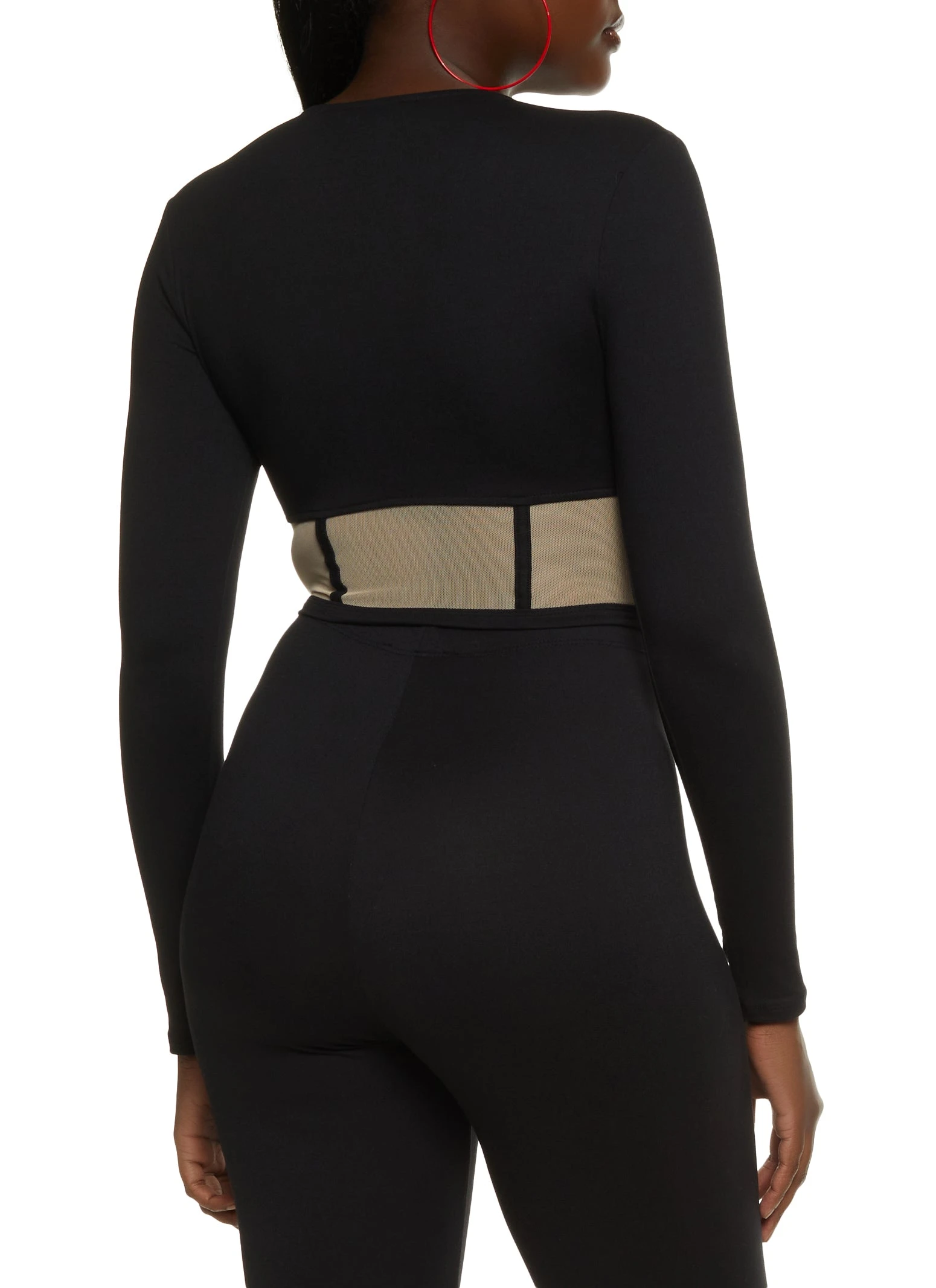 Mesh Bustier Graphic Tee - Image 3