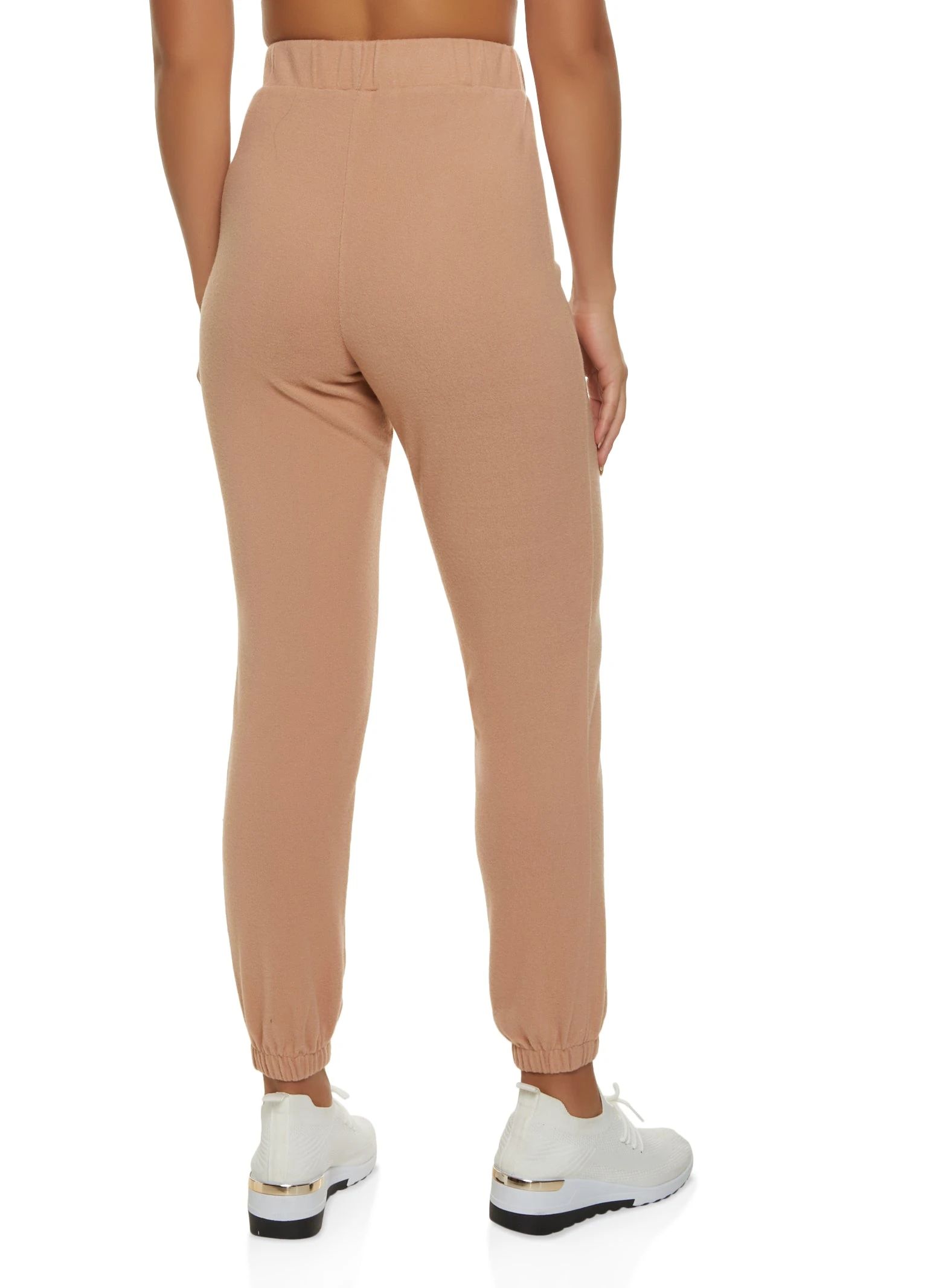 Solid High Waist Sweatpants - Image 2