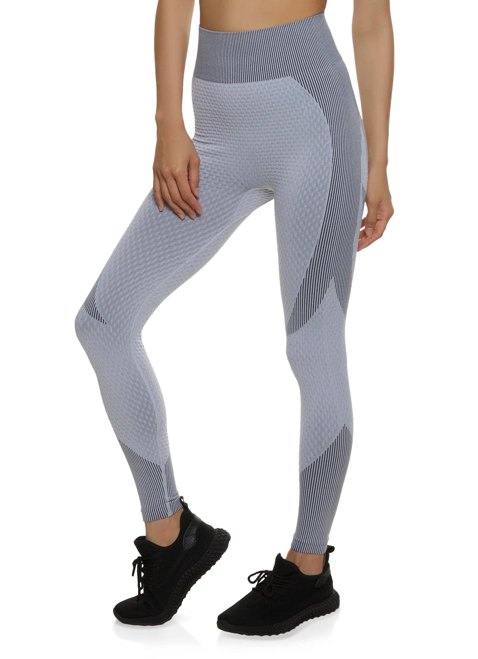 Textured Knit High Waisted Leggings