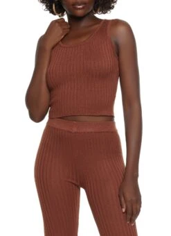 Basic Ribbed Knit Tank Top