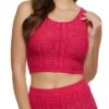 Greek Key Knit Crop Top