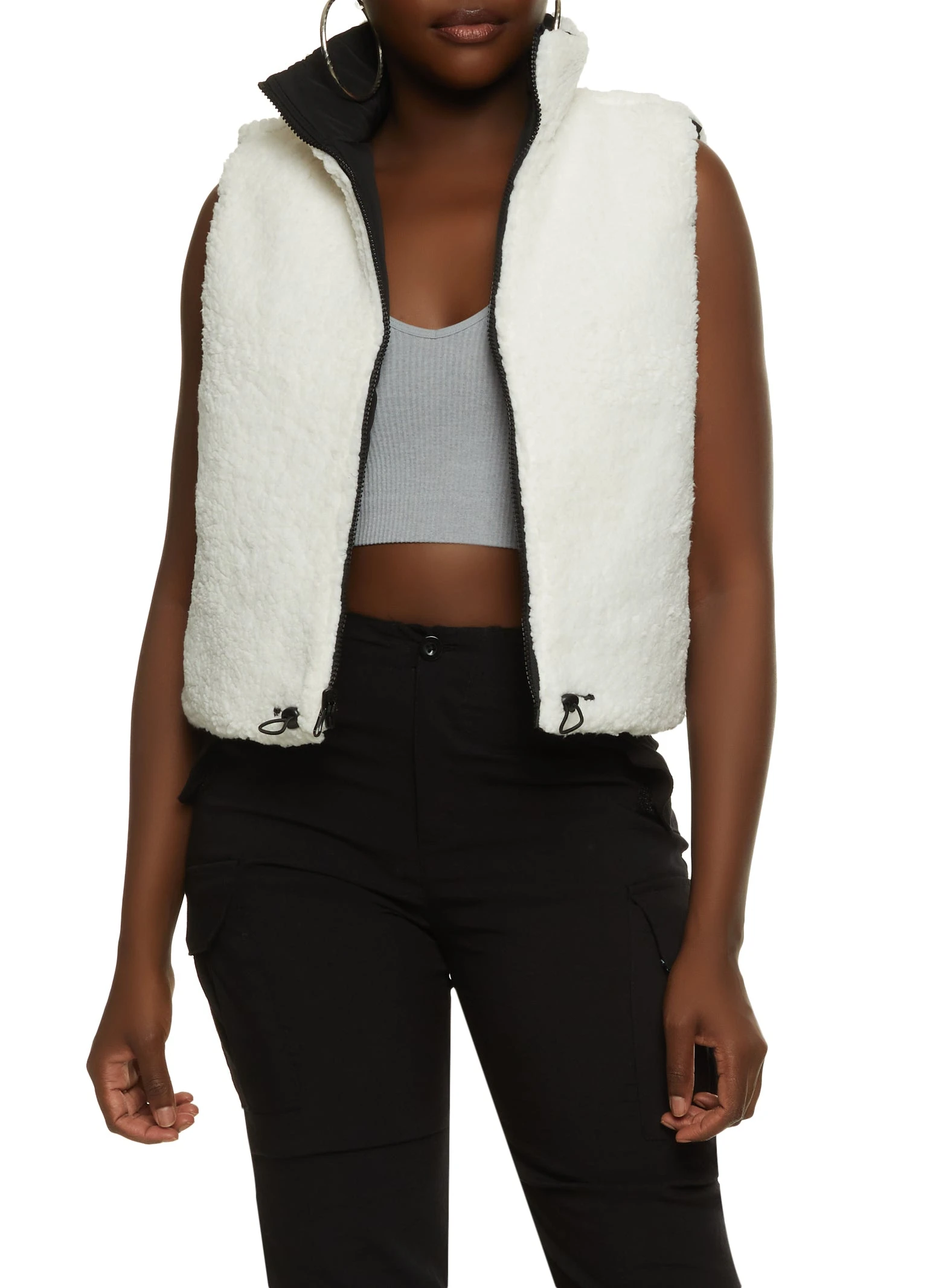 Reversible Sherpa Vest - Image 3