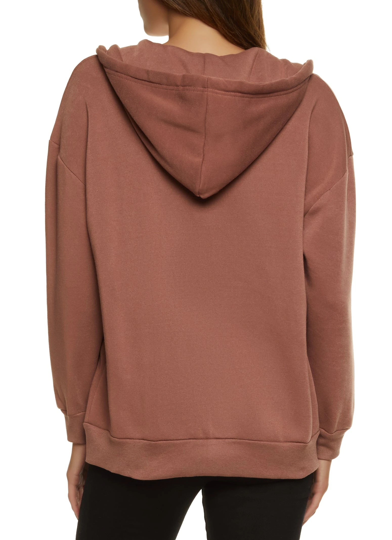 Oversized Fleece Zip Up Hoodie - Image 2