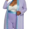 Plus Size Greek Key Trim Duster