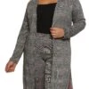 Plus Size Plaid Duster